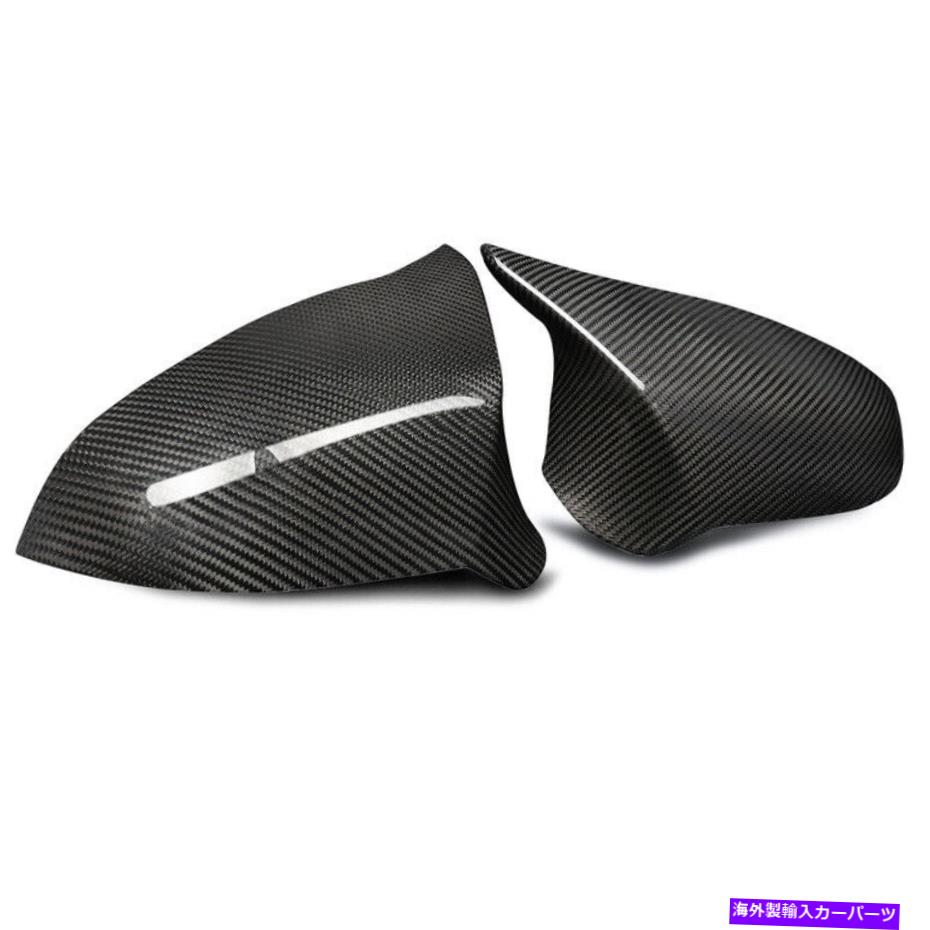 USミラー BMW M3 M4 F80 F82 14-18にフィットする本物のカーボンファイバーサイドミラーカバーキャップスティック Real Carbon Fiber Side Mirror Cover Cap Stick Fit for BMW M3 M4 F80 F82 14-18【並行輸入品】