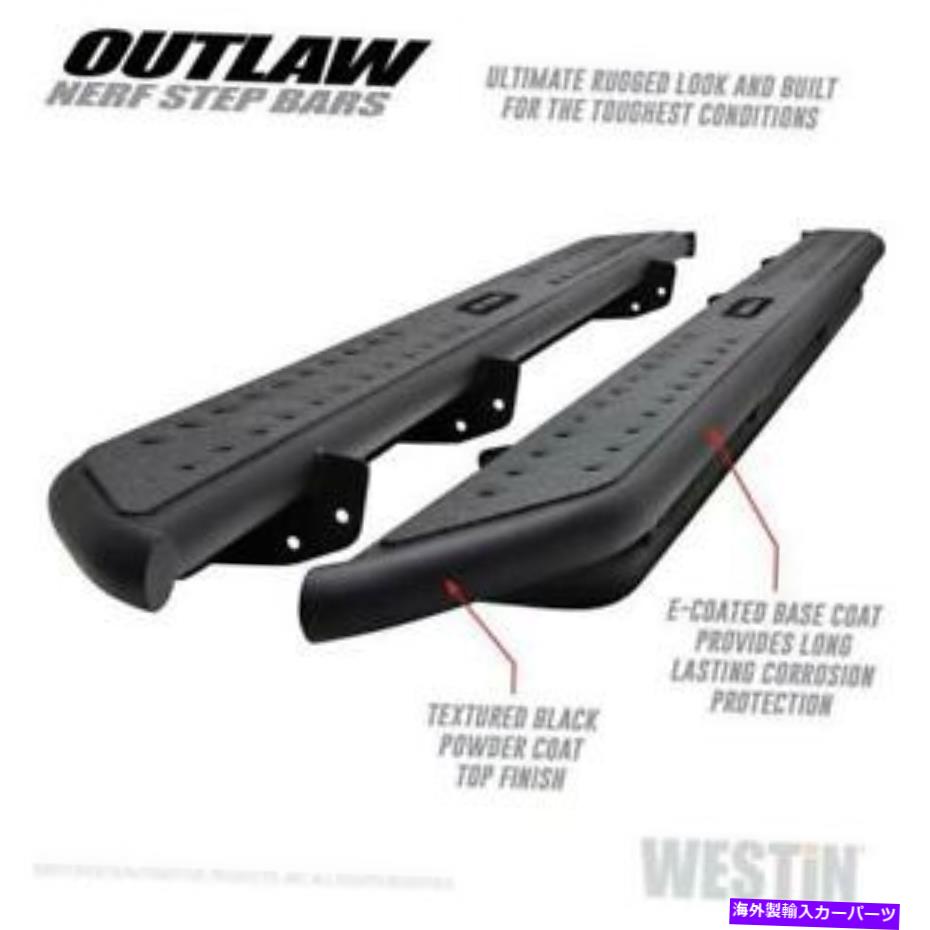 Nerf Bar 09-18ラム1500クルーキャブ58-53565のウェスティンアウトローナーフステップバー Westin Outlaw Nerf Step Bars For 09-18 Ram 1500 Crew Cab 58-53565【並行輸入品】