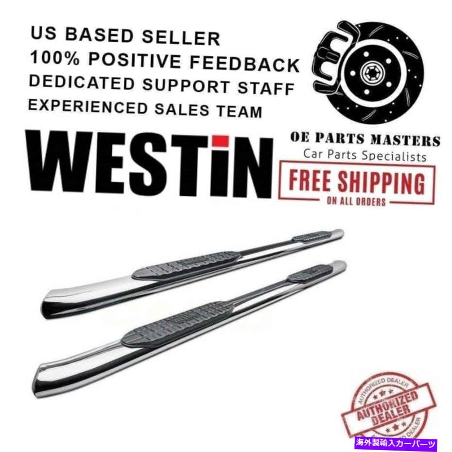 Nerf Bar Westin 5 "2010-2018 RAM 1500 Pro Traxx Oval Nerf Barsの磨かれたステンレス Westin 5"Polished Stainless For 2010-2018 Ram 1500 PRO TRAXX Oval Nerf Bars【並行輸入品】|Us Custom Parts Shop USDM