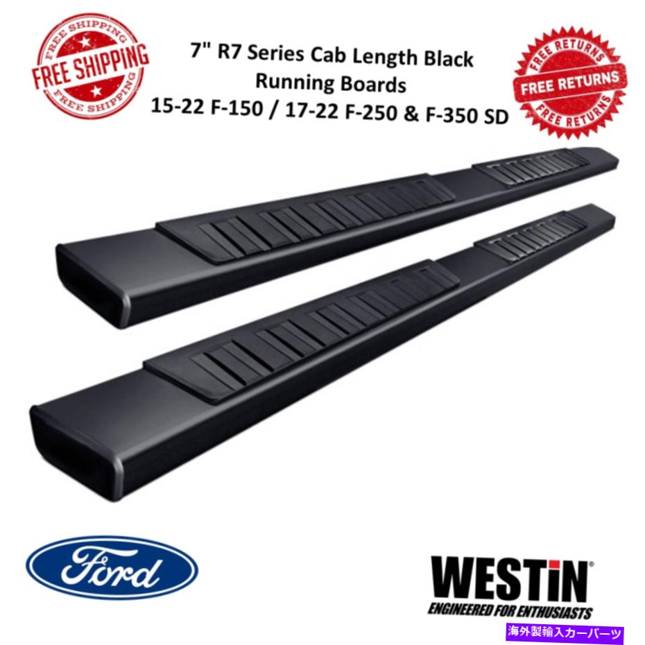 Nerf Bar ウェスティンR7ネルフブラックステップバー76 ''フィット15-22 F-150 / 17-22 F-250 / F-350 SD Westin R7 Nerf Black Step Bars 76'' Fits 15-22 F-150 / 17-22 F-250 / F-350 SD【並行輸入品】｜Us Custom Parts Shop USDM
