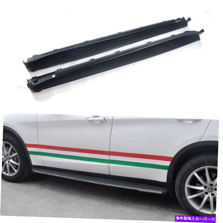 Nerf Bar Alfa-Romeo Stelvio 2017-2022に適したドア固定サイドステップnerf bar Door Fixed Side Step Running Board Nerf Bar Fit for Alfa-Romeo Stelvio 2017-2022【並行輸入品】|Us Custom Parts Shop USDM