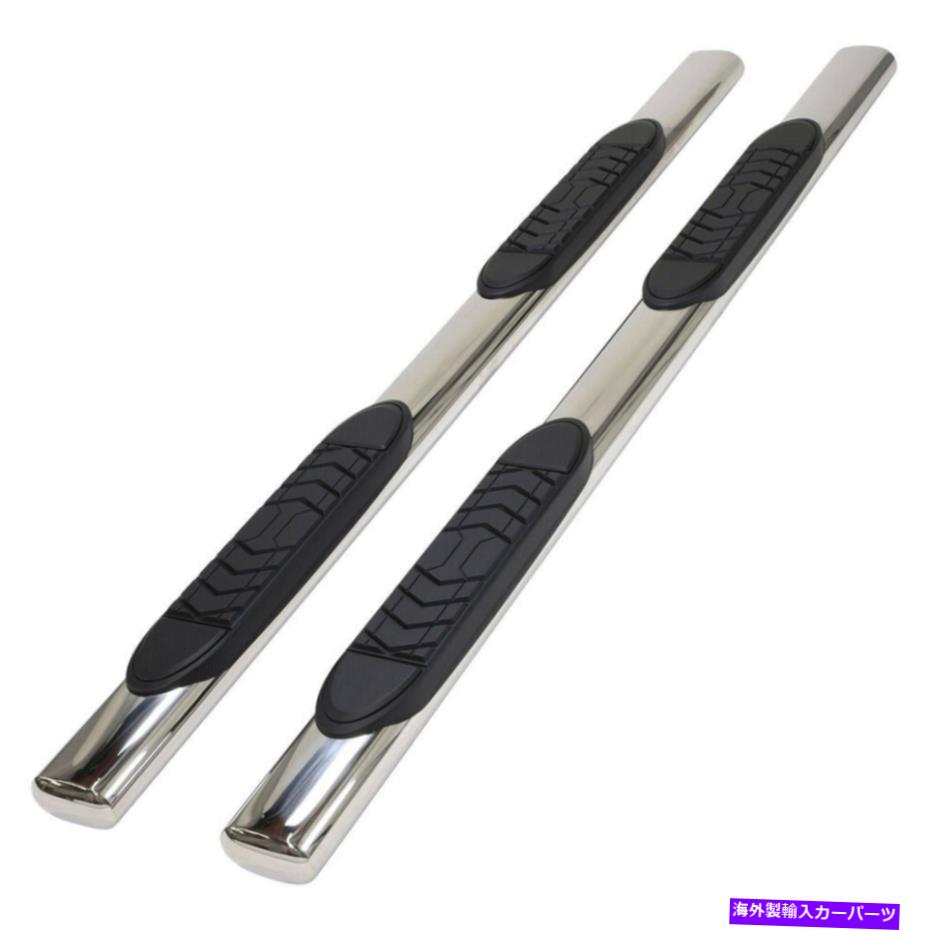 Nerf Bar 2009-19ダッジラムクルーキャブ用の磨かれた5インチストレートW/2パッドステップナーフバー Polished 5in Oval Straight w/2 Pads Step Nerf Bar for 2009-19 Dodge Ram Crew Cab【並行輸入品】 185,185円