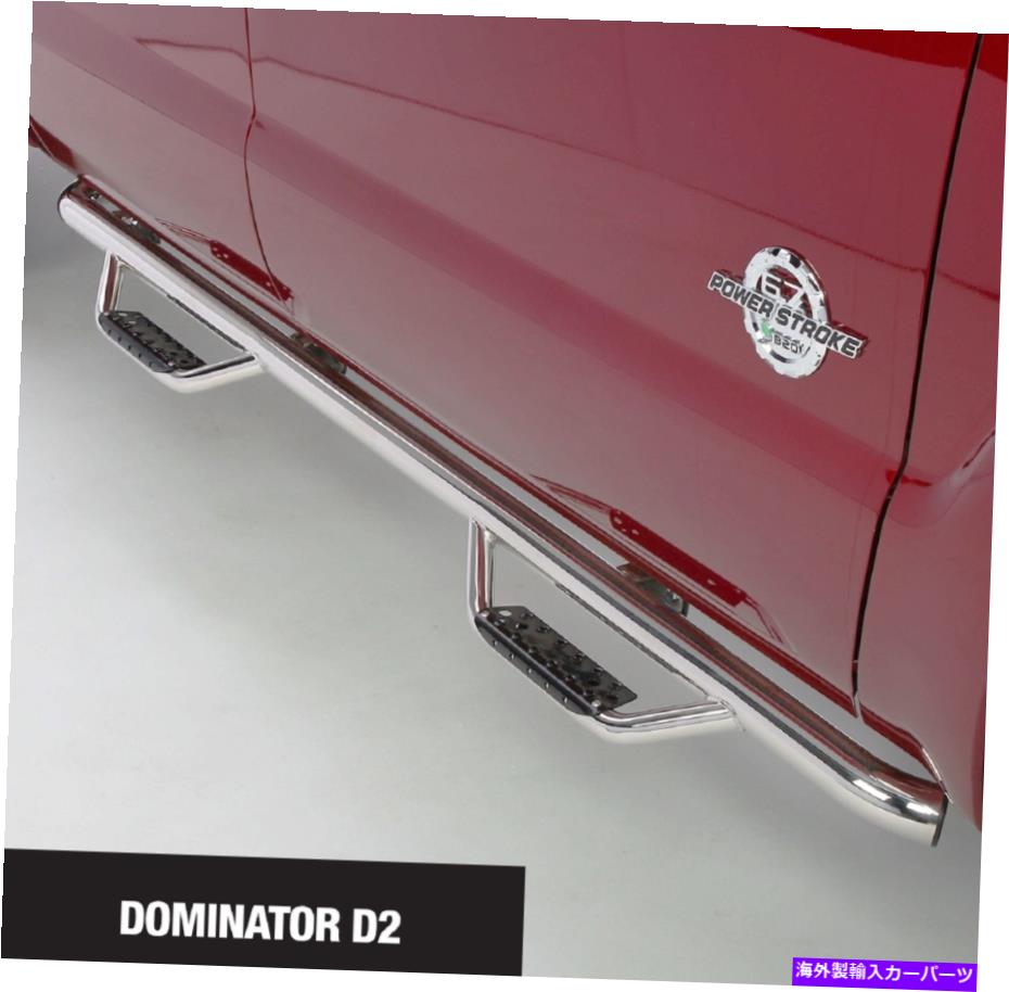 Nerf Bar Go Rhino D24156PSドミネーターD2フォードF-150スーパーキャブ用の磨かれたステンレスステップ Go Rhino D24156PS Dominator D2 Polished Stainless Steps for Ford F-150 Supercab【並行輸入品】
