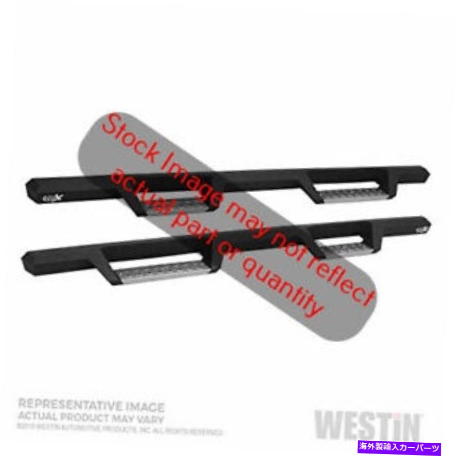 Nerf Bar ウェスティンテクスチャーブラックHDXステンレスドロップナーフステップバー Westin Textured Black HDX Stainless Drop Nerf Step Bars【並行輸入品】