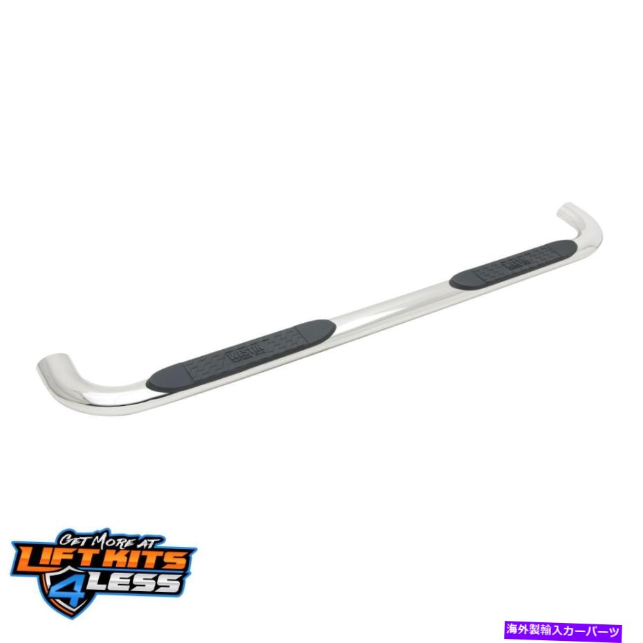 Nerf Bar Westin 21-1950 Platinumシリーズ4 "2001-10 Sierra 3500の楕円形のステップバーCab Lngh Westin 21-1950 Platinum Series 4" Oval Step Bar Cab Lngh for 2001-10 Sierra 3500【並行輸入品】|Us Custom Parts Shop USDM