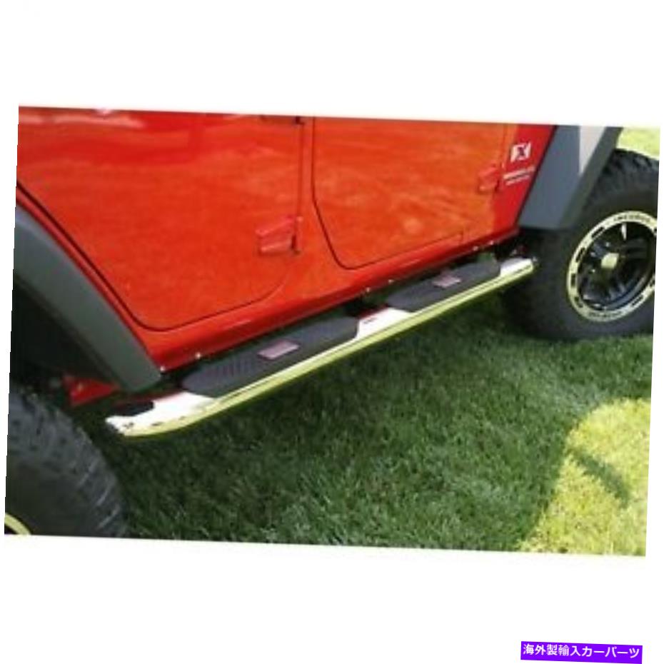 Nerf Bar 頑丈なリッジ11593.10サイドチューブステップフィット07-18ラングラー（JK） Rugged Ridge 11593.10 Side Tube Step Fits 07-18 Wrangler (JK)【並行輸入品】