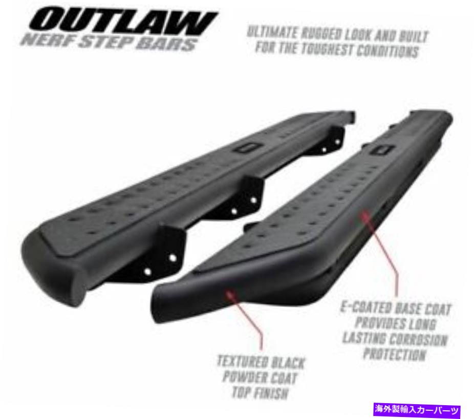 Nerf Bar 19-20シルバラード /シエラ1500のウェスティンブラックアウトローナーフステップバー-58-54135 Westin For 19-20 Silverado / Sierra 1500 Black Outlaw Nerf Step Bars - 58-54135【並行輸入品】