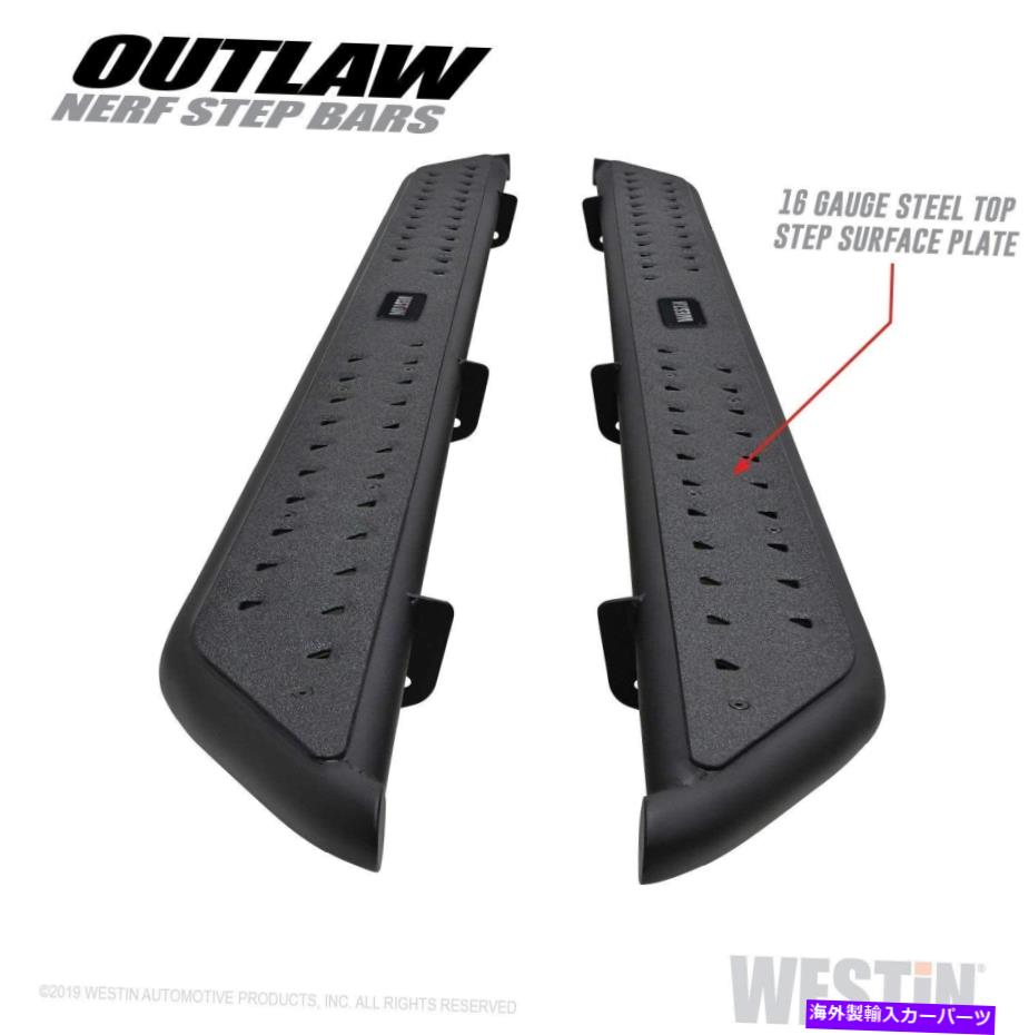 Nerf Bar ウェスティン58-53945 15-20 F-150 / 17-20 F-250 / F-350のブラックアウトローナーフステップバー Westin 58-53945 Black Outlaw Nerf Step Bars for 15-20 F-150 / 17-20 F-250/ F-350【並行輸入品】