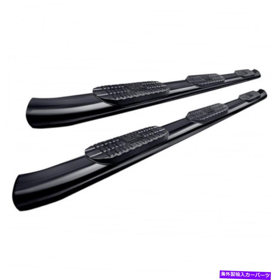 Nerf Bar Chevy Silverado 1500クルーのウェスティン2007-2018 Pro Traxx 5 Oval Nerf Bars Black Westin For Chevy Silverado 1500 Crew 2007-2018 Pro Traxx 5 Oval Nerf Bars Black
