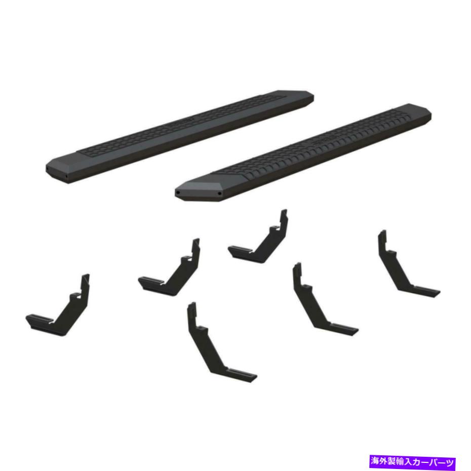 Nerf Bar Aries Step Nerf Bar Kit Advantedge 5-1/2 "x 75"ブラックアルミニウムサイドバー、セレ ARIES Step Nerf Bar Kit AdvantEDGE 5-1/2" x 75" Black Aluminum Side Bars, Sele【並行輸入品】|Us Custom Parts Shop USDM