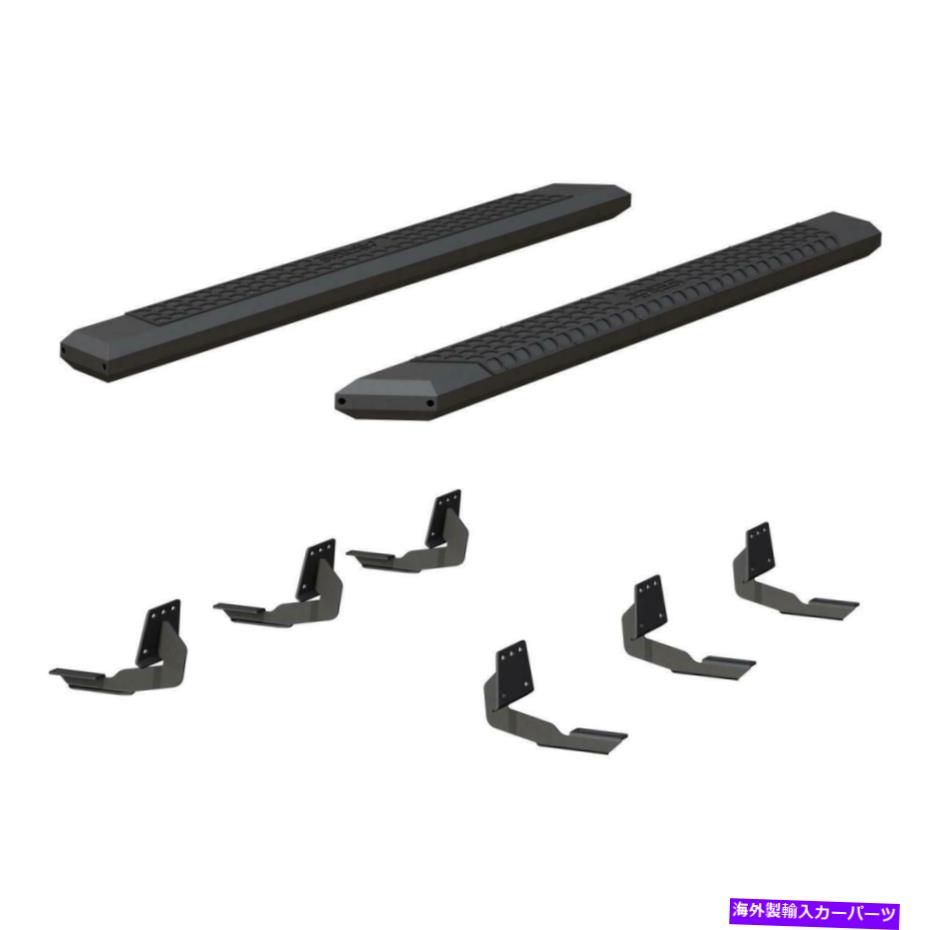 Nerf Bar Aries Step Nerf Bar Kit Advantedge 5-1/2 "x 75"ブラックアルミニウムサイドバー、セレ ARIES Step Nerf Bar Kit AdvantEDGE 5-1/2" x 75" Black Aluminum Side Bars, Sele【並行輸入品】|Us Custom Parts Shop USDM