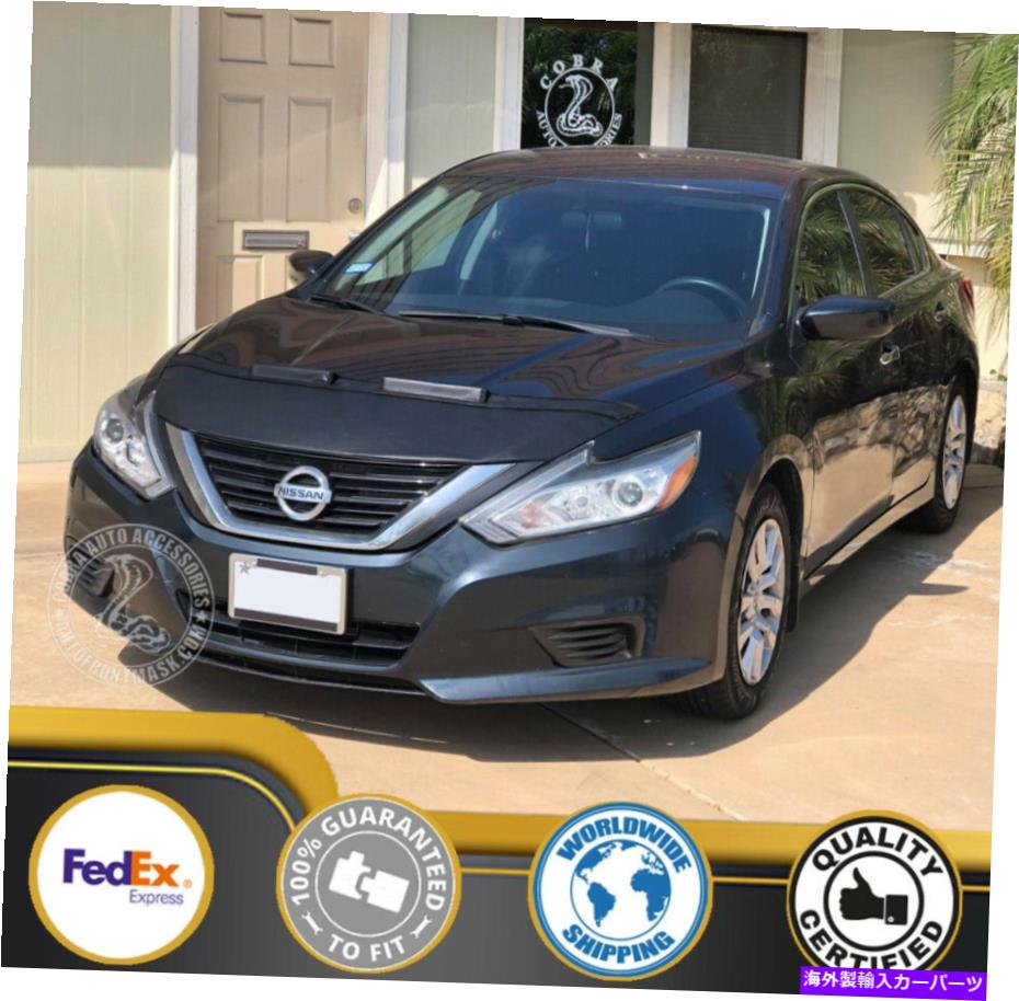 カーカバー 日産アルティマ17 18 2016 2017 2018のためのカーボンネットフッドブラジャー Car Bonnet Hood Bra For Nissan Altima 16 17 18 2016 2017 2018【並行輸入品】|Us Custom Parts Shop USDM