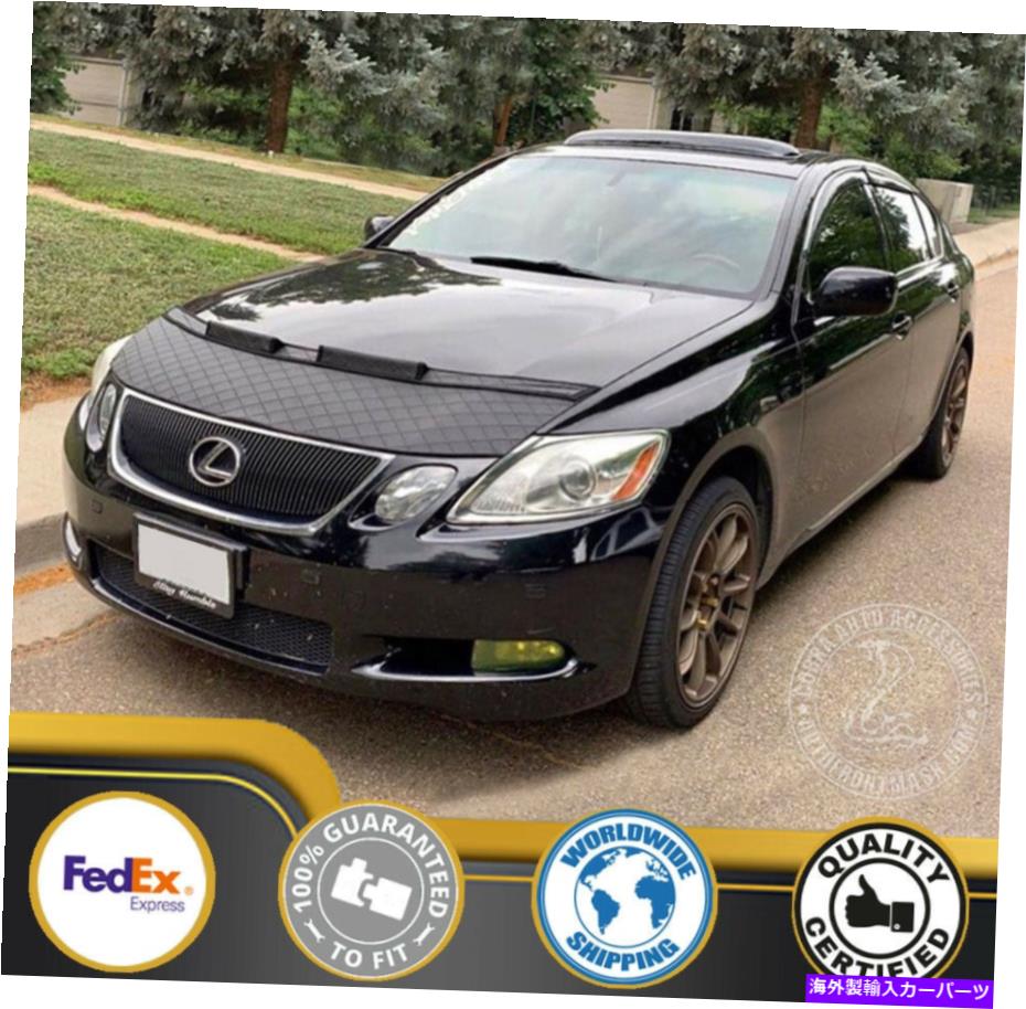 カーカバー Lexus GS300 GS350 GS 2006 2007 2008 2009 2010 2010年のカーボンネットフードブラジャー Car Bonnet Hood Bra For Lexus GS300 GS350 GS 2006 2007 2008 2009 2010 2011【並行輸入品】