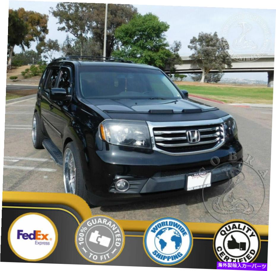 カーカバー ホンダパイロット2009 2010 2011 2012 2013 2014 2015のカーボンネットフッドブラジャー Car Bonnet Hood Bra For Honda Pilot 2009 2010 2011 2012 2013 2014 2015【並行輸入品】