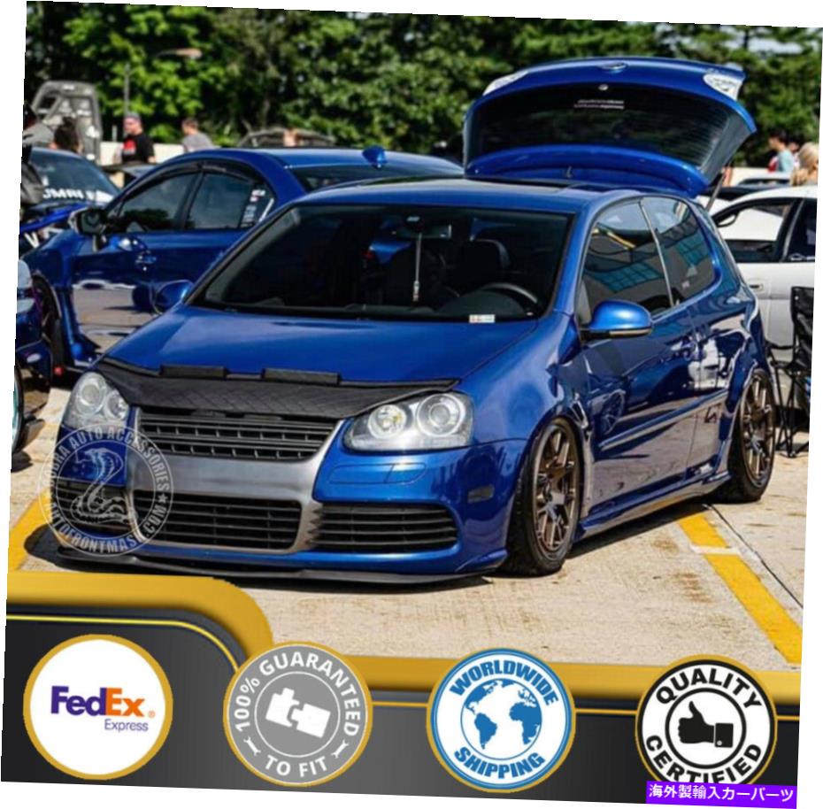 カーカバー フォルクスワーゲンゴルフ /ジェッタMK5 2006 2007 2008 2009のカーボンネットフッドブラジャー Car Bonnet Hood Bra For Volkswagen Golf / Jetta MK5 2006 2007 2008 2009【並行輸入品】
