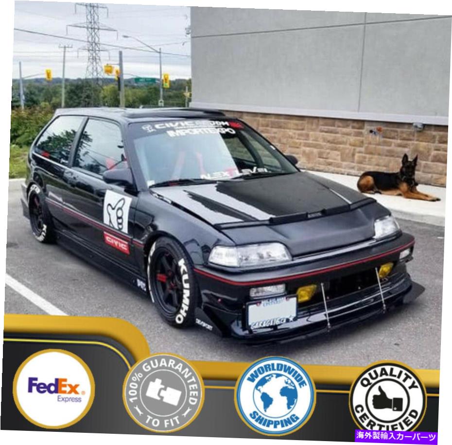 カーカバー ホンダシビックハッチバック&セダン1989 1990 1990 1991 EFのためのカーボンネットフードブラジャー Car Bonnet Hood Bra For Honda Civic Hatchback & Sedan 1988 1989 1990 1991 EF【並行輸入品】|Us Custom Parts Shop USDM