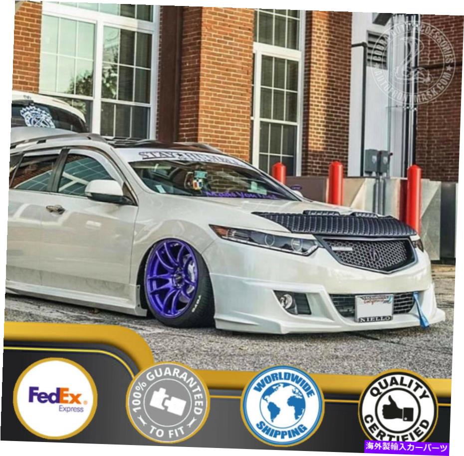 カーカバー Acura TSX 2009 2010 2011 2012 2013 2014 for Acuraのカーボンネットブラジャー Car Bonnet Hood Bra For Acura TSX 2009 2010 2011 2012 2013 2014【並行輸入品】
