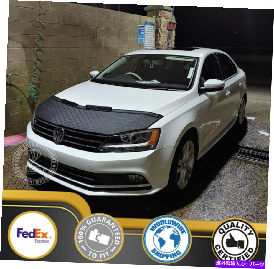 カーカバー VWフォルクスワーゲンジェッタMK6 2012 2013 2013 14 2015 2016 2017のカーボンネットフードブラジャー Car Bonnet Hood Bra For VW Volkswagen Jetta MK6 2011 2012 2013 14 2015 2016 2017【並行輸入品】