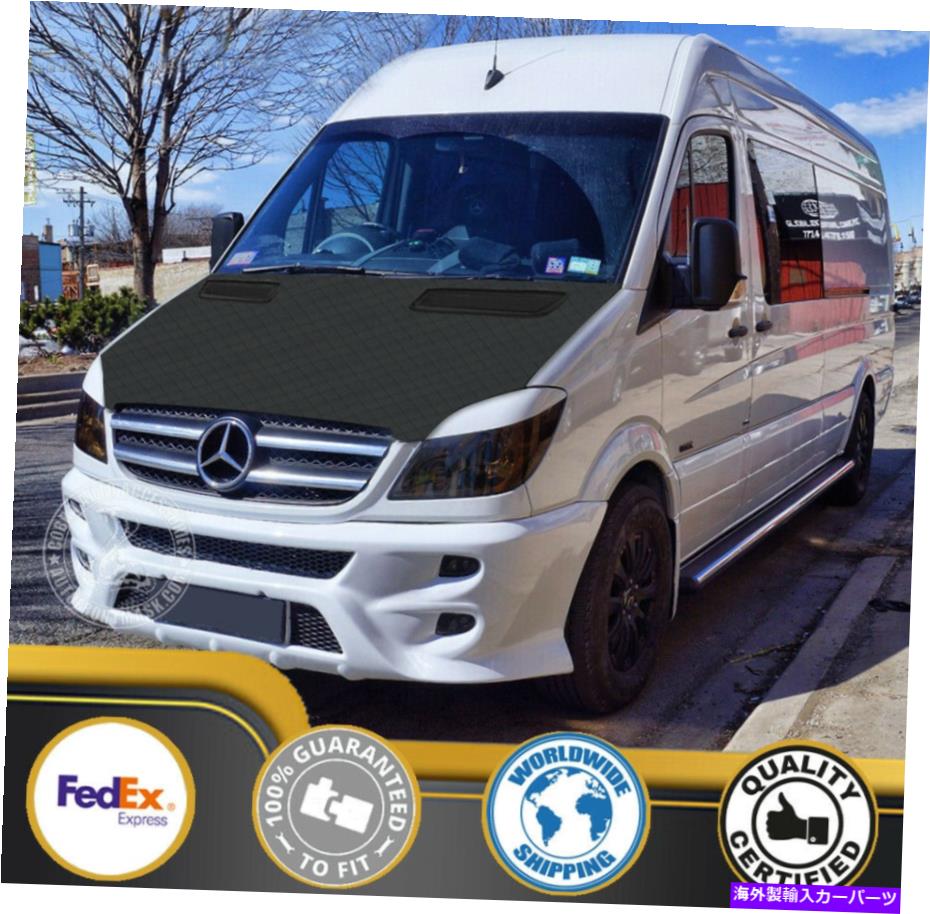 カーカバー メルセデスダッジスプリンターのためのカーボンネットフードブラジャー2006 07 08 09 10 2012 2013 Car Bonnet Hood Bra For Mercedes Dodge Sprinter 2006 07 08 09 10 2011 2012 2013【並行輸入品】