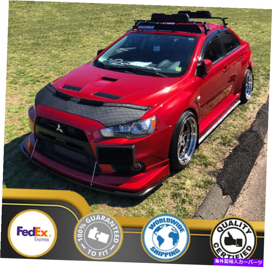 カーカバー Mitsubishi Lancer Evo x 10 2008 09 10 11 12 13 14 15 16のカーボンネットフッドブラジャー Car Bonnet Hood Bra For MITSUBISHI Lancer EVO X 10 2008 09 10 11 12 13 14 15 16【並行輸入品】 40,541円