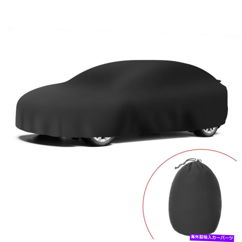 カーカバー テスラモデルxフルカーカバー風力防止証明スクラッチプルーフ（黒）をフィット Fit Tesla Model X Full Car Cover Windproof Dust Proof Scratch Proof(Black)【並行輸入品】
