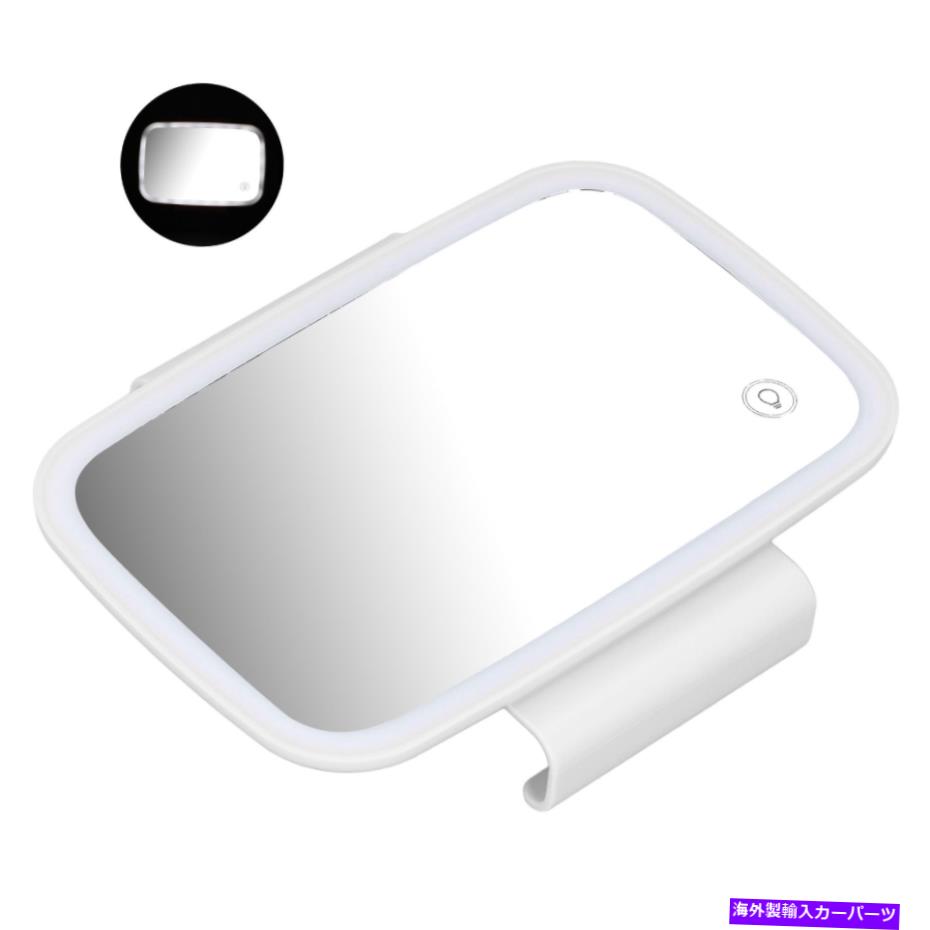 サンシェード （白）サンシェードミラーコンパクトソフトライトライトウェイトブライトLEDサンバイザー (White)Sun Shade Mirror Compact Soft Light Lightweight Bright LED Sun Visor【並行輸入品】
