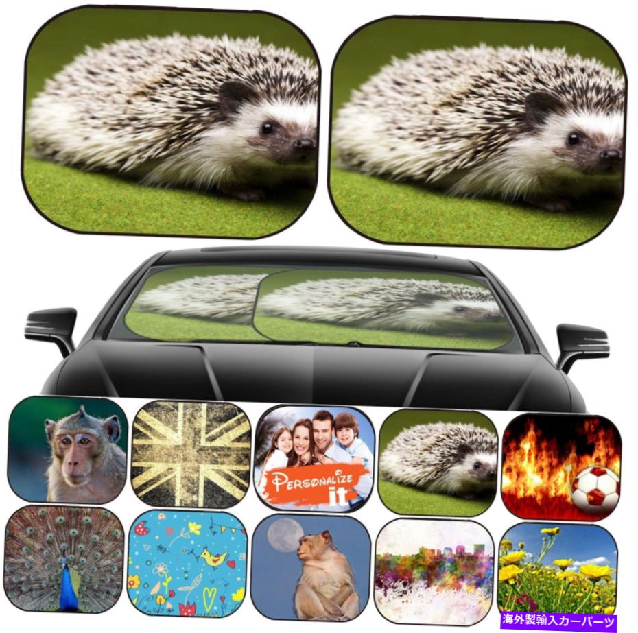 サンシェード フロントガラスのサンシェード2 PCユニバーサルフィット画像ID：10494738秋の動物h Sun Shade for Windshield 2 pc Universal Fit Image ID: 10494738 Autumnal animal H【並行輸入品】