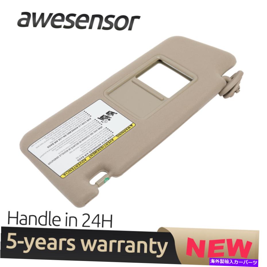 サンシェード トヨタタコマ2005-2012米国株の新しいフロント左ドライバーサイドサンバイザー New Front Left Driver Side Sun Visor For Toyota Tacoma 2005-2012 US Stock【並行輸入品】