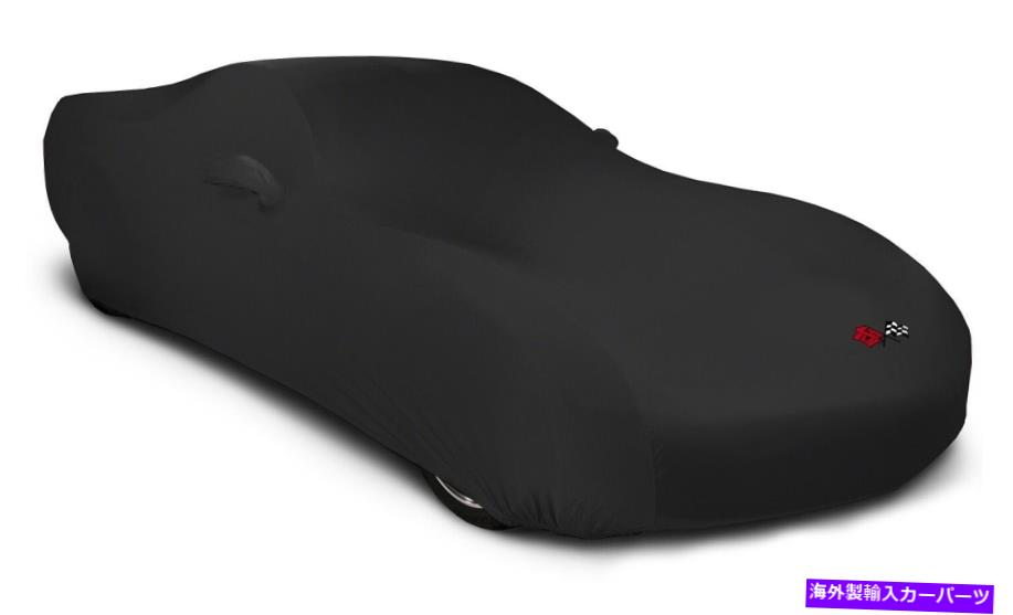 カーカバー シボレーコルベットC3の屋内ブラックテーラードカーカバー - バッグ＆ロゴ Superstretch Indoor Black Tailored Car Cover for Chevy Corvette C3 - Bag & Logo【並行輸入品】