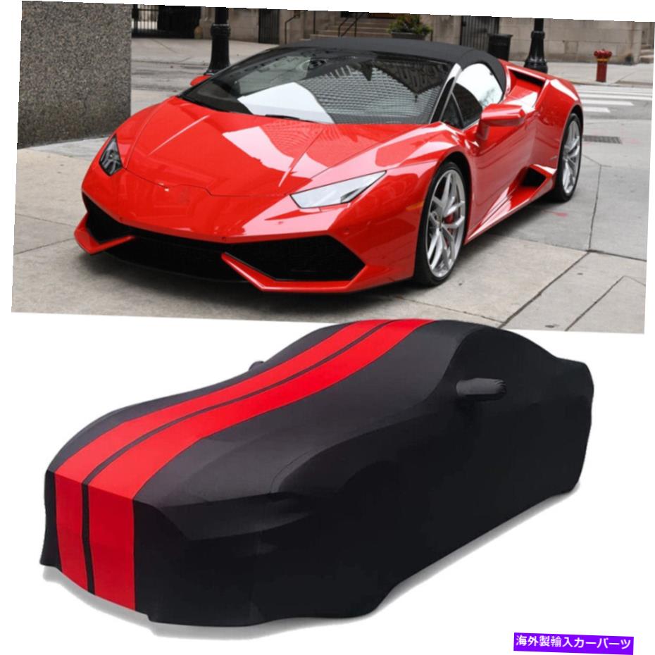 カーカバー サテンストレッチ屋内カスタムカーカバーランボルギーニハラカンスパイダーのダストプルーフ Satin Stretch Indoor Custom Car Cover Dustproof for Lamborghini Huracan Spyder【並行輸入品】