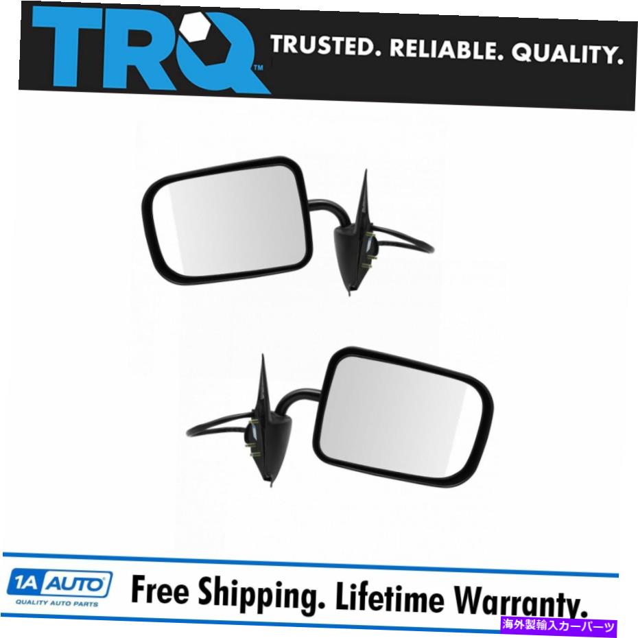 USミラー TRQパワーブラックミラーペア右RHと左LHの94-97ダッジピックアップトラックラム TRQ Power Black Mirrors Pair Right RH & Left LH for 94-97 Dodge Pickup Truck Ram【並行輸入品】
