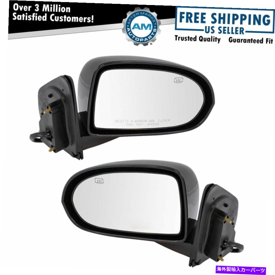 USミラー ミラーパワージープコンパスのための2の鏡の加熱滑らかな黒いペアセット Mirror Power Heated Smooth Black Pair Set of 2 for Jeep Compass New【並行輸入品】