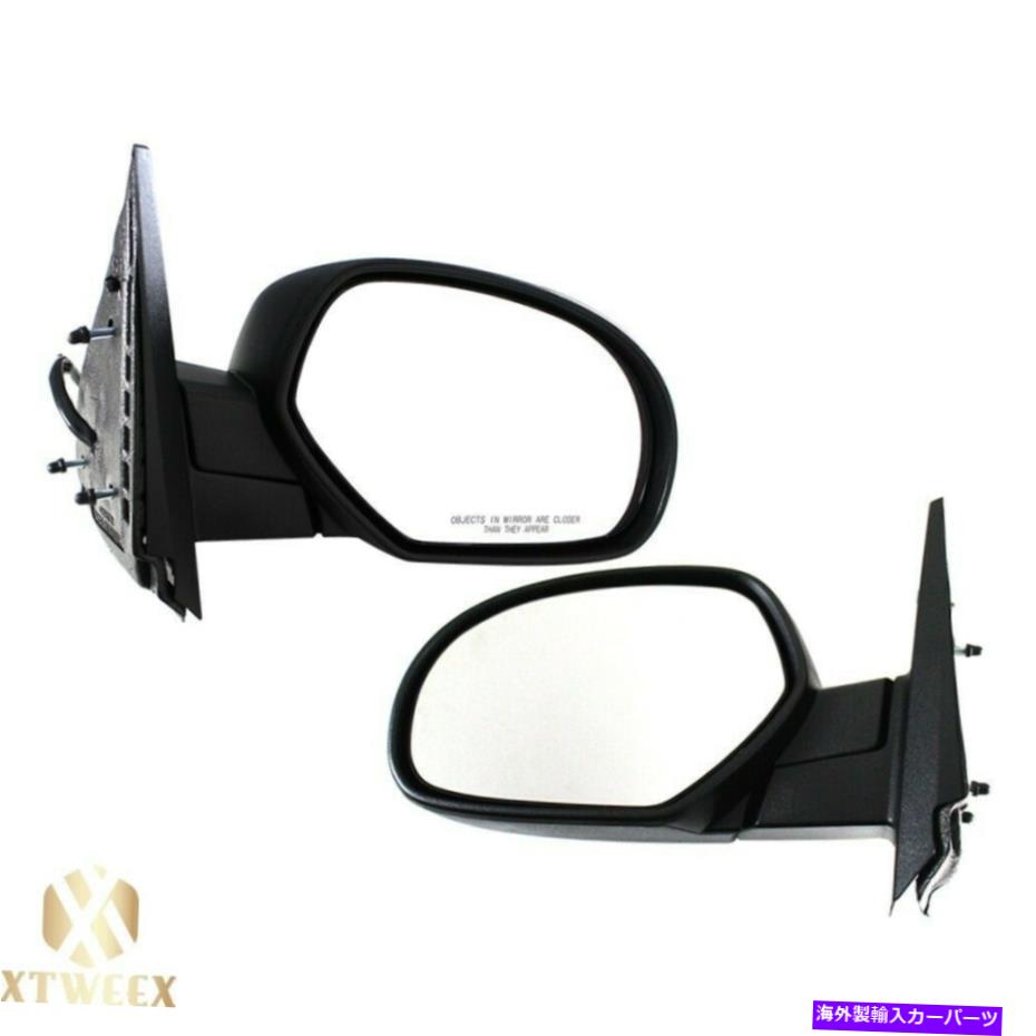 USミラー 左+右サイドミラーパワー07-14郊外のタホシエラシルバラード Left+Right Side Mirror Power Heated For 07-14 Suburban Tahoe Sierra Silverado【並行輸入品】