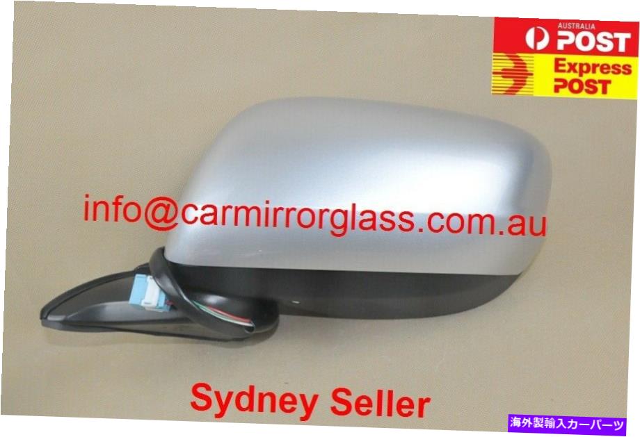 USミラー ホンダジャズ2008-2014左側の新しいドアミラー、点滅者なし、銀 NEW DOOR MIRROR FOR HONDA JAZZ 2008 - 2014 LEFT SIDE, NO BLINKER, Silver【並行輸入品】