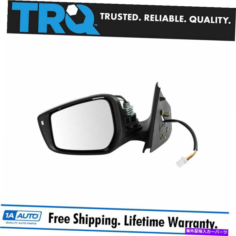 USミラー TRQミラーパワーシグナルスムースブラックドライバー側は日産のためにLHを左に左 TRQ Mirror Power Signal Smooth Black Driver Side Left LH for Nissan Versa New【並行輸入品】