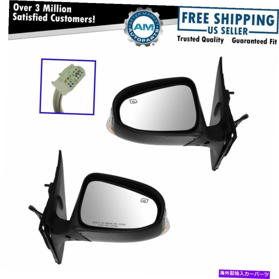 USミラー トヨタカローラのミラーパワー加熱信号ドライバーと助手席側ペア Mirror Power Heated Signal Driver & Passenger Side Pair for Toyota Corolla【並行輸入品】