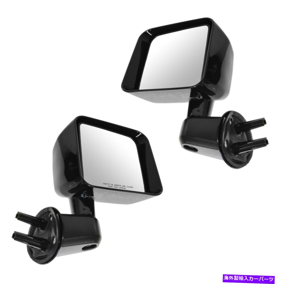 USミラー TRQサイドビューミラーマニュアルグロスブラックキャップペア07-10ジープラングラーのセット TRQ Side View Mirrors Manual Gloss Black Cap Pair Set for 07-10 Jeep Wrangler【並行輸入品】 43,560円