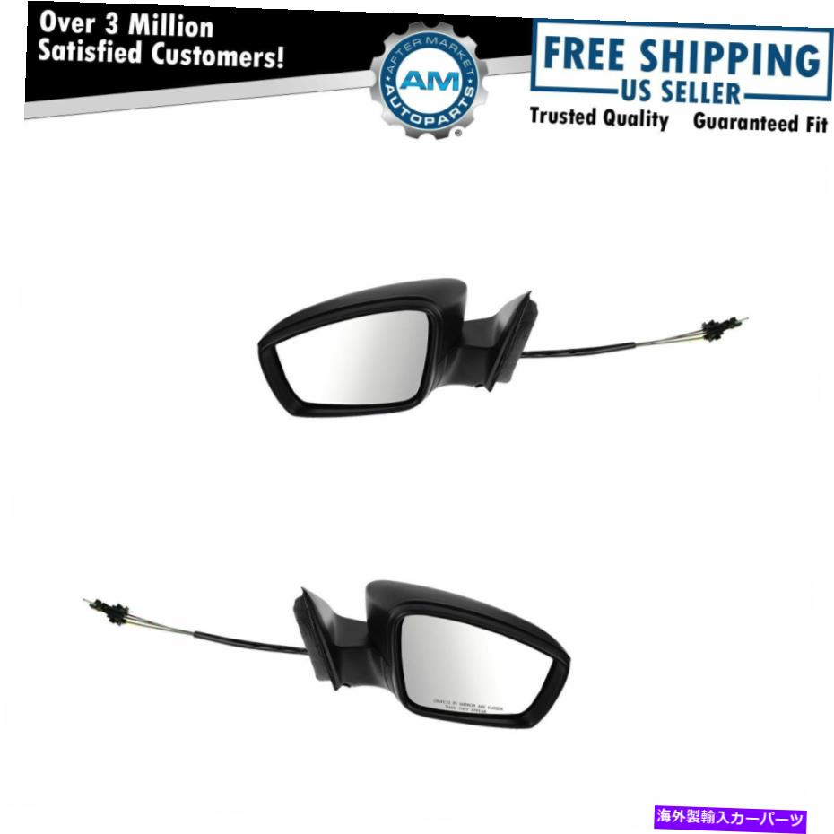 USミラー ミラーマニュアルリモートテクスチャ左＆右ペアVWフォルクスワーゲンジェッタ＆ハイブリッド Mirror Manual Remote Textured Left & Right Pair for VW Volkswagen Jetta & Hybrid【並行輸入品】