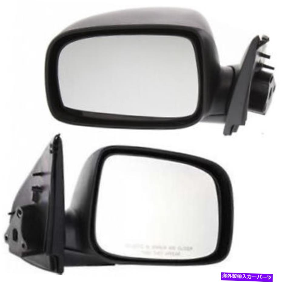 USミラー ISUZU I-280/I-350 2006ドアミラーペアマニュアルフォールド非牽引ブラック用 For Isuzu i-280/i-350 2006 Door Mirror Pair Manual Fold Non-Towing Black【並行輸入品】