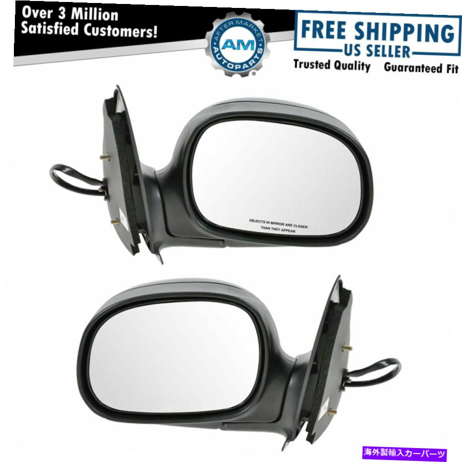 USミラー F-Seriesピックアップトラック用のパワーサイドビューミラー左と右ペアセット Power Side View Mirrors Folding Left & Right Pair Set for F-Series Pickup Truck【並行輸入品】