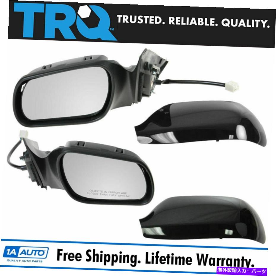 USミラー TRQ GLOSSブラックパワーサイドビューミラー左＆右ペア03-08 Mazda6用セット TRQ Gloss Black Power Side View Mirrors Left & Right Pair Set for 03-08 Mazda6【並行輸入品】