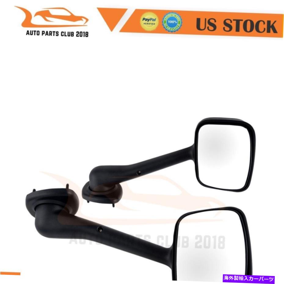 USミラー 2008-2016 Freightliner Cascadia Driver+Passenger Side Black Mirrors For 2008-2016 Freightliner Cascadia Driver+Passenger Side Black Mirrors【並行輸入品】