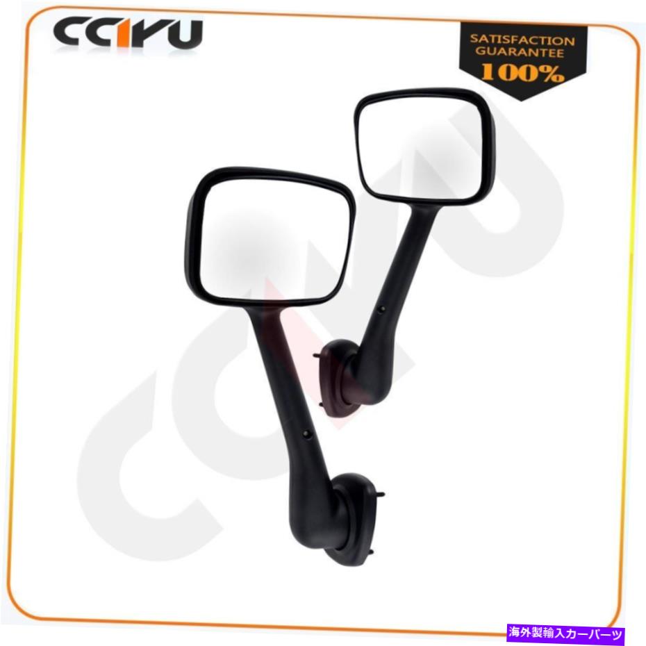 USミラー 08-18のFreightliner CascadiaトラックフードミラーブラックLH+RHペアサイドマニュアル For 08-18 Freightliner Cascadia Truck Hood Mirrors Black LH+RH Pair Side Manual【並行輸入品】 43,560円