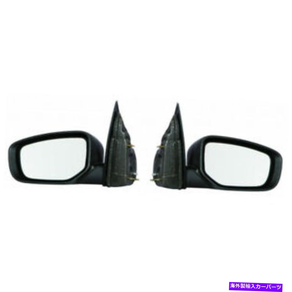 USミラー ダッジダーツドアミラー2013 14 15 2016ペアRHとLHサイドテクスチャの加熱 For Dodge Dart Door Mirror 2013 14 15 2016 Pair RH and LH Side Textured Heated【並行輸入品】