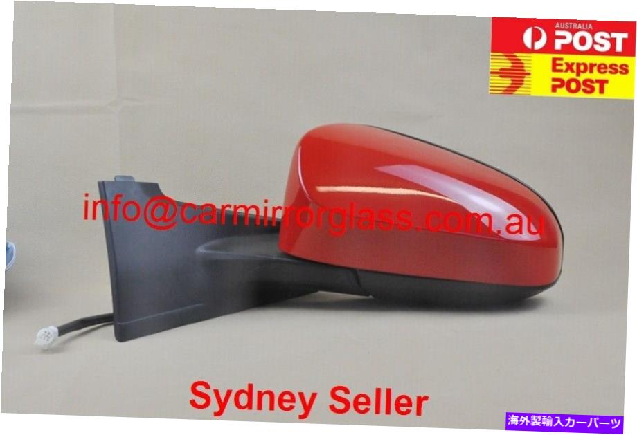 USミラー トヨタヤリスNCP130 2011-2020左側の新しいドアミラー（ハッチのみ）赤 NEW DOOR MIRROR FOR TOYOTA YARIS NCP130 2011-2020 LEFT SIDE (HATCH ONLY) RED【並行輸入品】