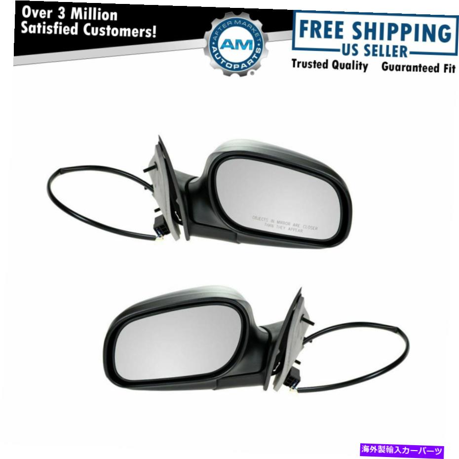 USミラー 98-11クラウンビクトリアグランドマーキスにセットされたパワーサイドビューミラーペア Power Side View Mirrors Pair Set for 98-11 Crown Victoria Grand Marquis【並行輸入品】