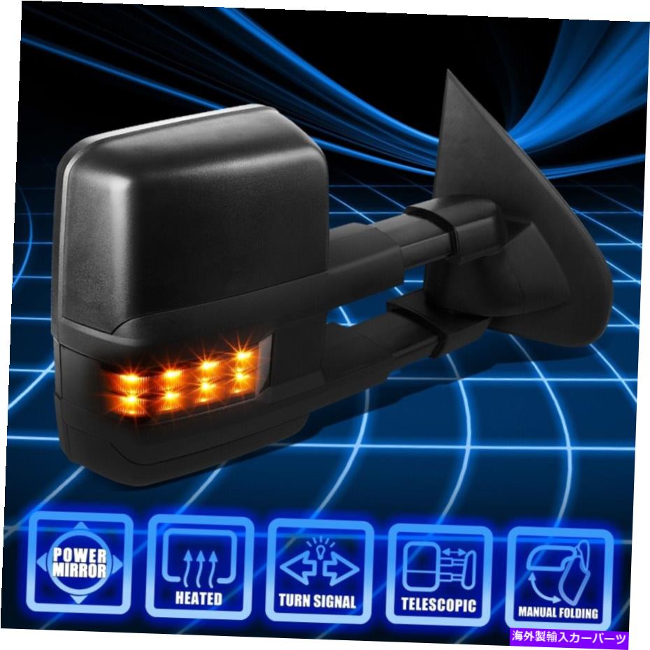 USミラー 14-17 GMT K2XX右側のパワー加熱LED信号けん引ミラーの交換 For 14-17 GMT K2XX RIGHT Side Power Heated LED Signal Towing Mirror Replacement【並行輸入品】