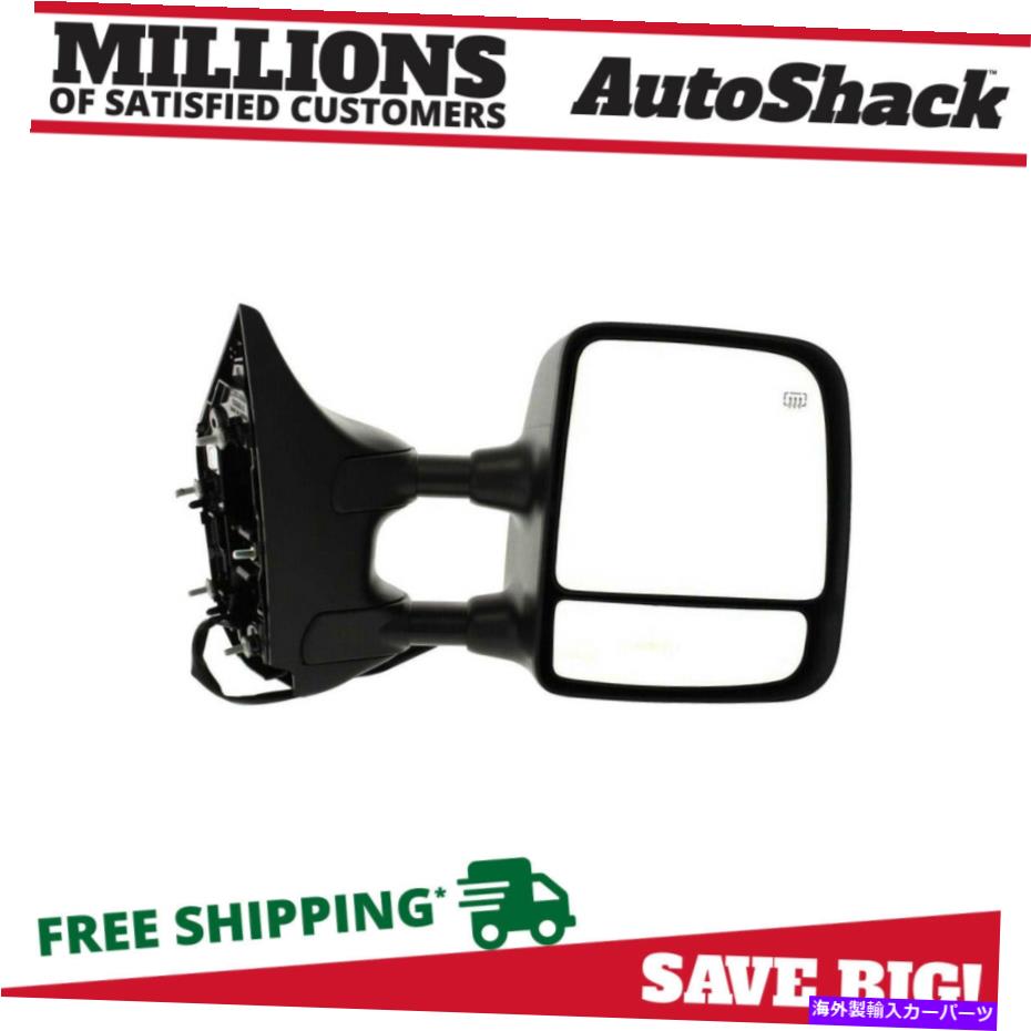 USミラー 乗客側のビューミラー2006-2015のためのけん引された牽引力黒 Passenger Side View Mirror Tow Power Heated Black for 2006-2015 Nissan Titan V8【並行輸入品】