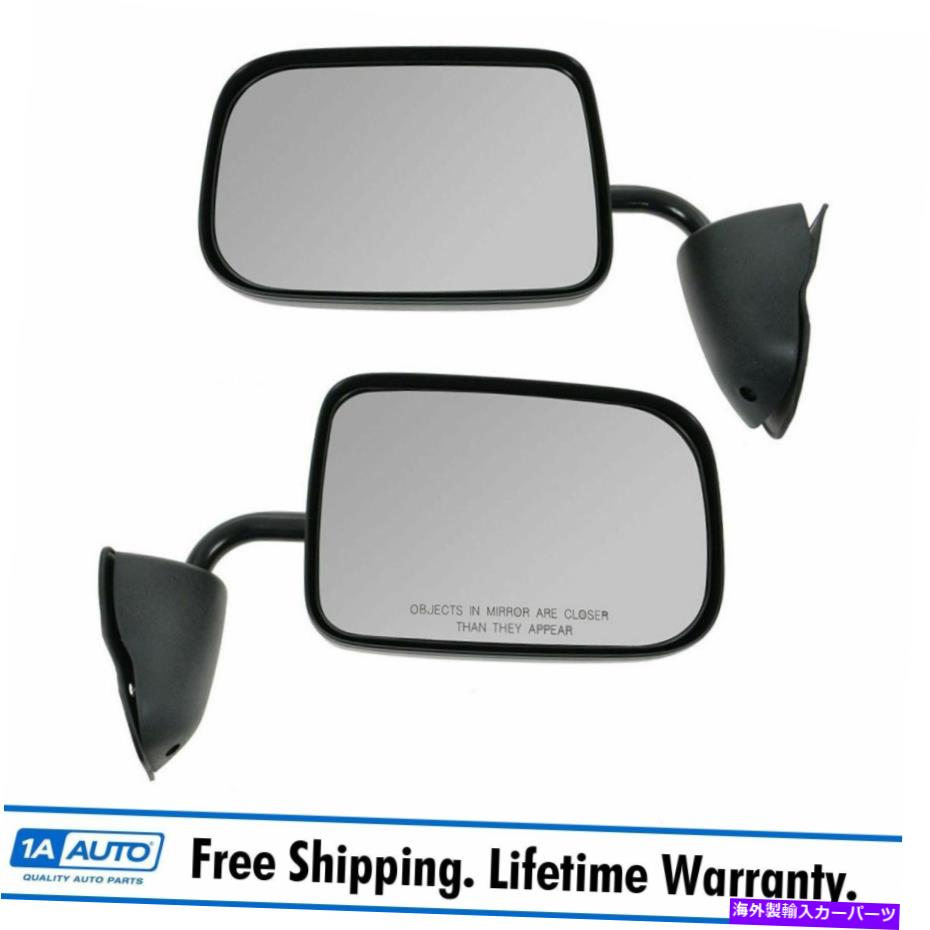 USミラー ピボット折りたたみマニュアルミラー94-97ダッジバンフルサイズにセット Pivoting Folding Manual Mirrors LH & RH Pair Set for 94-97 Dodge Van Full Size【並行輸入品】