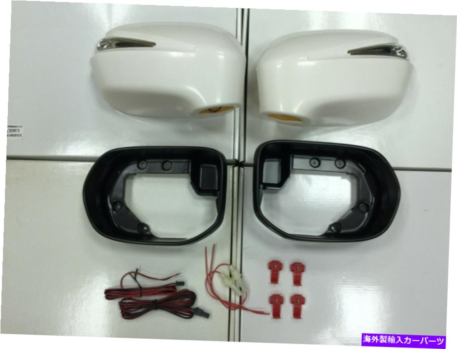 USミラー '06 -'11 Honda Civic 4d PrainpedのLED信号灯 +リム付きサイドミラーカバー +リム Side Mirror Cover W/LED Signal Light + Rim For '06-'11 Honda Civic 4D Unpainted【並行輸入品】